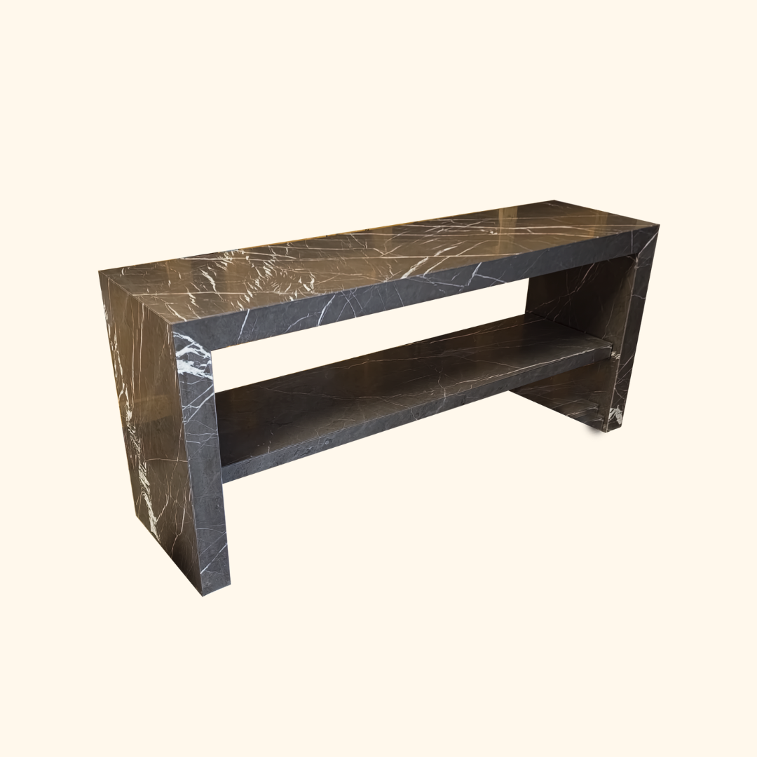 Pietra Grey Marble Console Table - Nostos Series