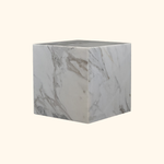 Load image into Gallery viewer, Calacatta Borgheini Marble Side Table - Agora Series
