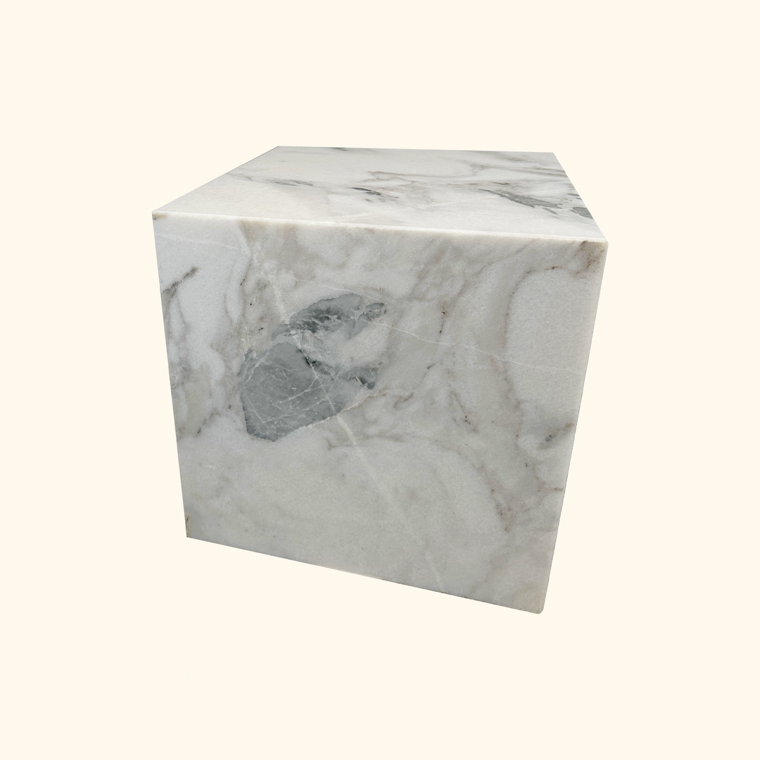 Calacatta Borgheini Marble Side Table - Agora Series