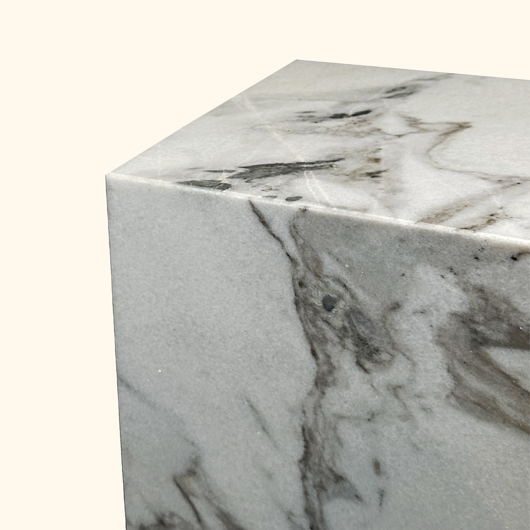 Calacatta Borgheini Marble Side Table - Agora Series