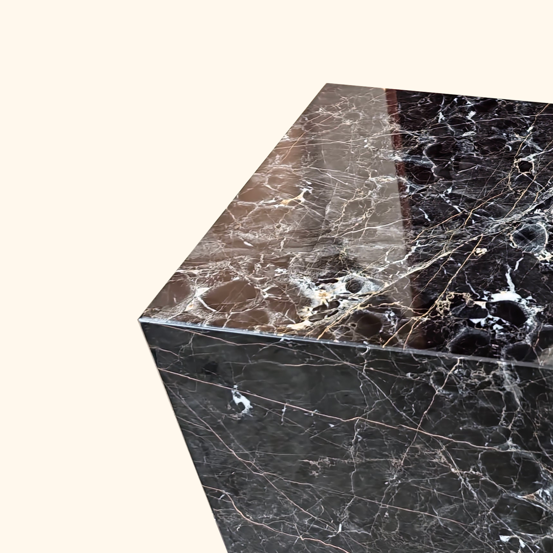 Ice Flower Marble Side Table - Agora Series