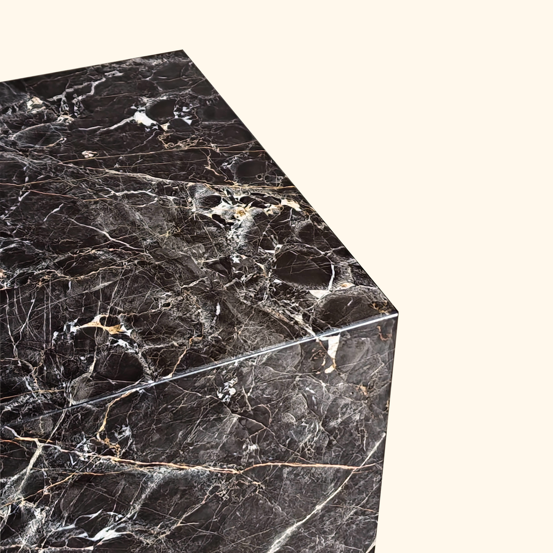 Ice Flower Marble Side Table - Agora Series