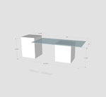 Load image into Gallery viewer, Tundra White Marble Coffee Table - Arete Series
