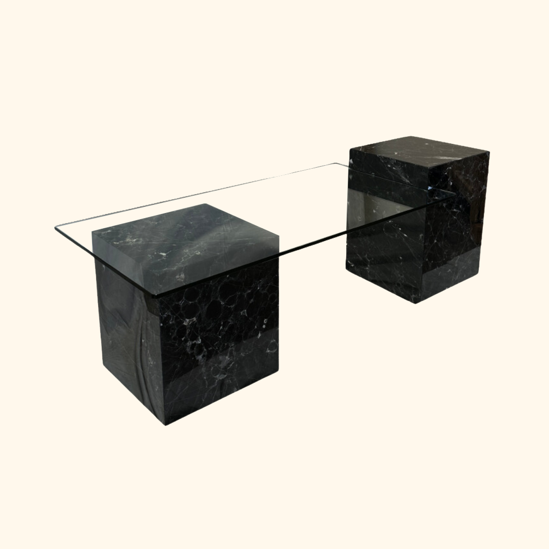 Ice Flower Marble Coffee Table - Arete Series