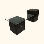 Load image into Gallery viewer, Pietra Grey Marble Coffee Table - Arete Series
