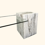 Load image into Gallery viewer, Tundra White Marble Coffee Table - Arete Series
