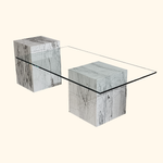 Load image into Gallery viewer, Tundra White Marble Coffee Table - Arete Series
