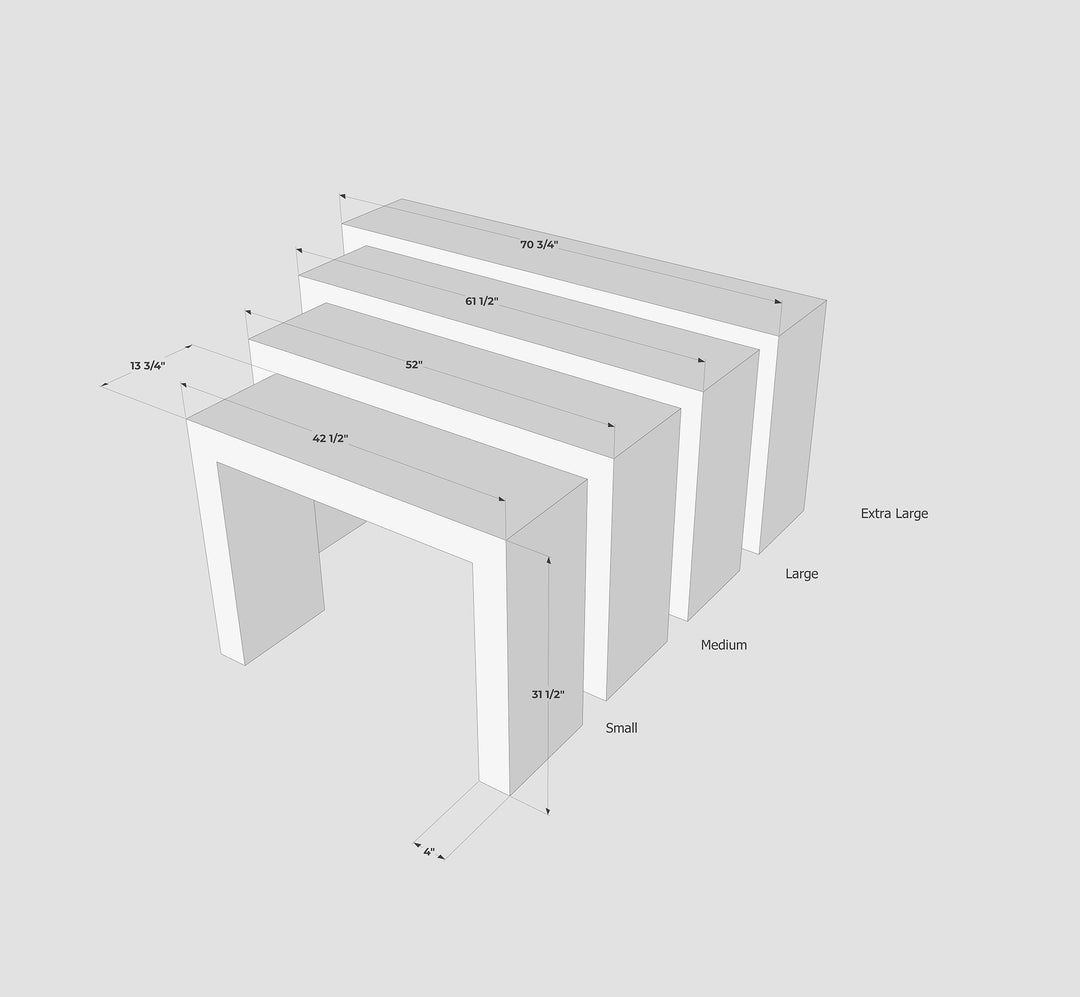 Ice Flower Marble Console Table - Hestia Series