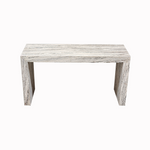 Load image into Gallery viewer, Silver Oak Travertine Console Table - Nostos Series
