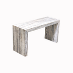 Load image into Gallery viewer, Silver Oak Travertine Console Table - Nostos Series
