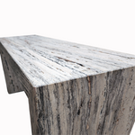 Load image into Gallery viewer, Silver Oak Travertine Console Table - Nostos Series
