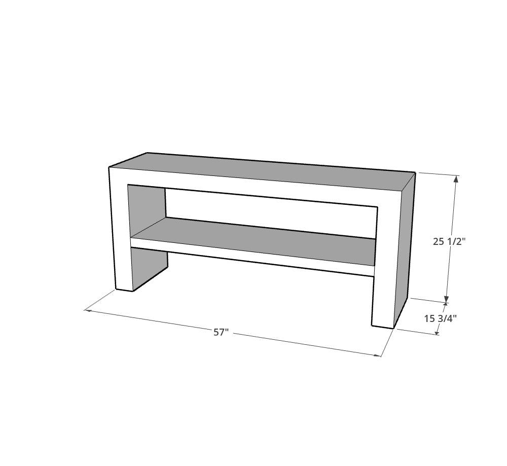 Calacatta Borgheini Marble Console Table - Nostos Series