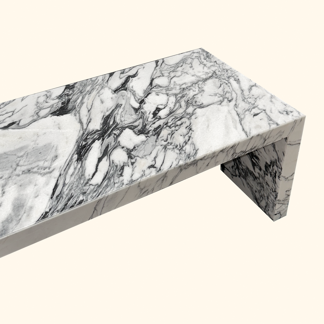 Arabescato Venato Marble Coffee Table - Pnyx Series