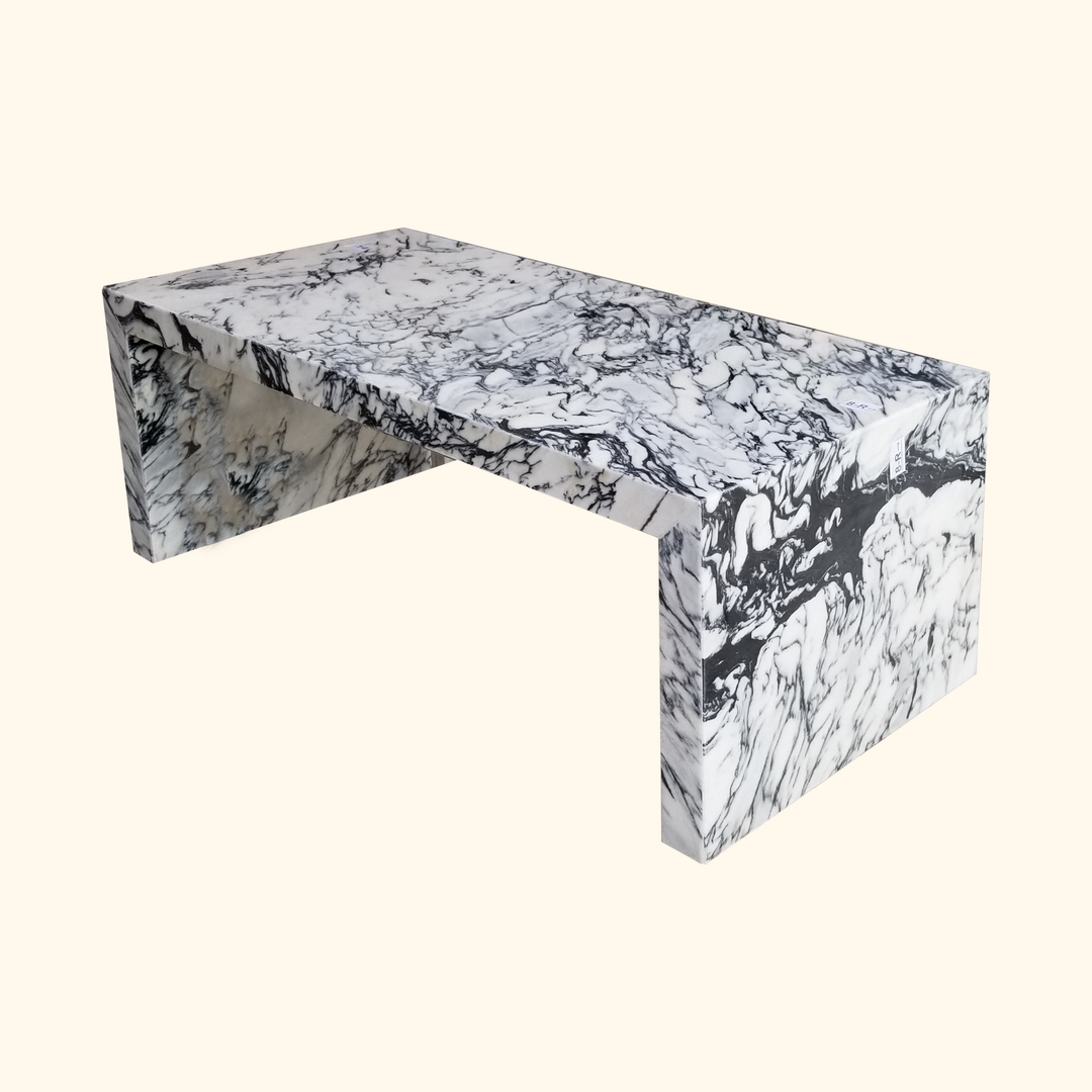 Arabescato Venato Marble Coffee Table - Pnyx Series