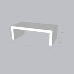 Load image into Gallery viewer, Tundra White Marble Coffee Table - Pnyx Series
