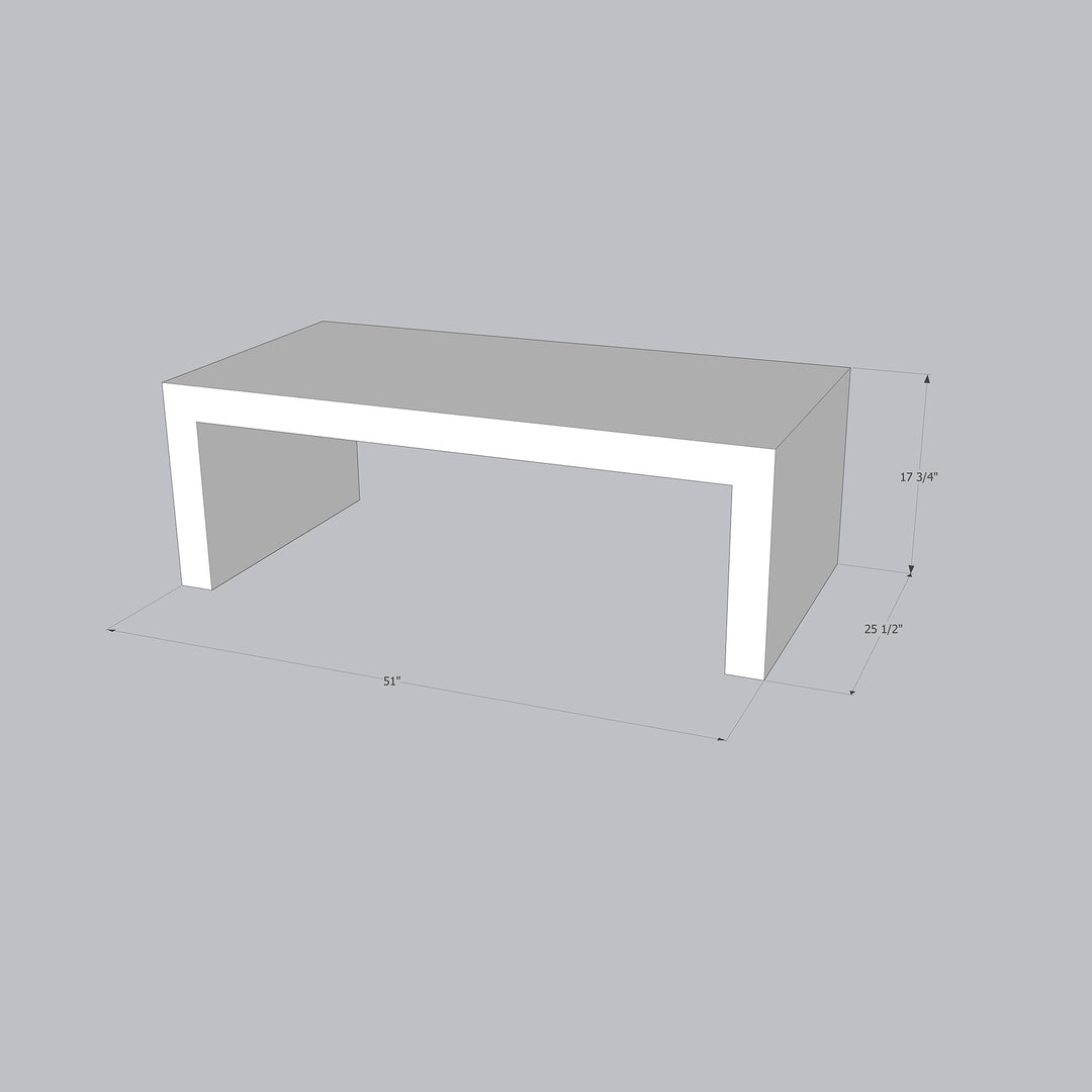 Tundra White Marble Coffee Table - Pnyx Series