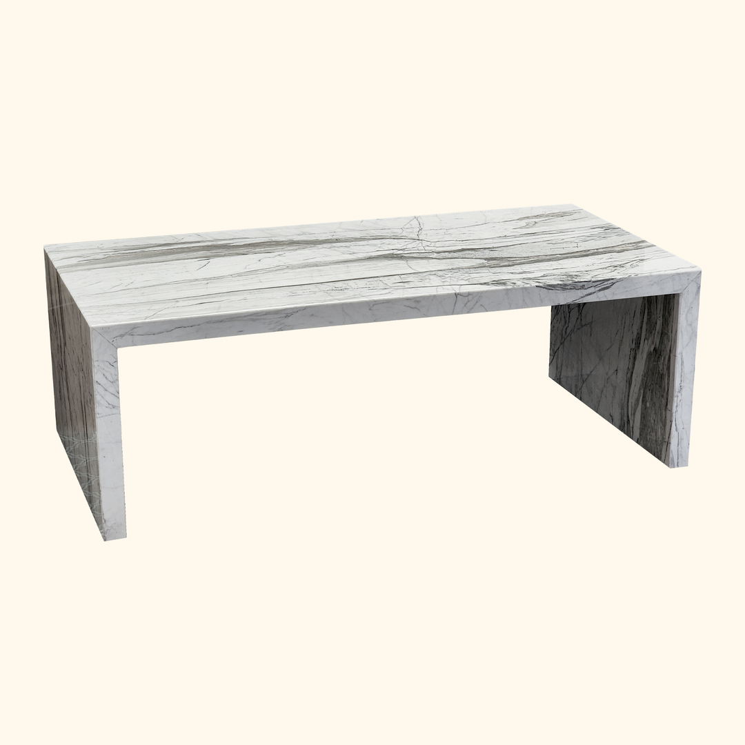 Tundra White Marble Coffee Table - Pnyx Series