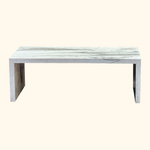 Load image into Gallery viewer, Tundra White Marble Coffee Table - Pnyx Series
