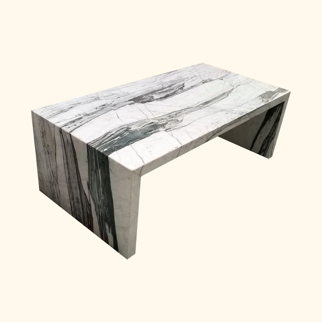 Tundra White Marble Coffee Table - Pnyx Series