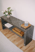 Load image into Gallery viewer, Pietra Grey Marble Console Table - Nostos Series
