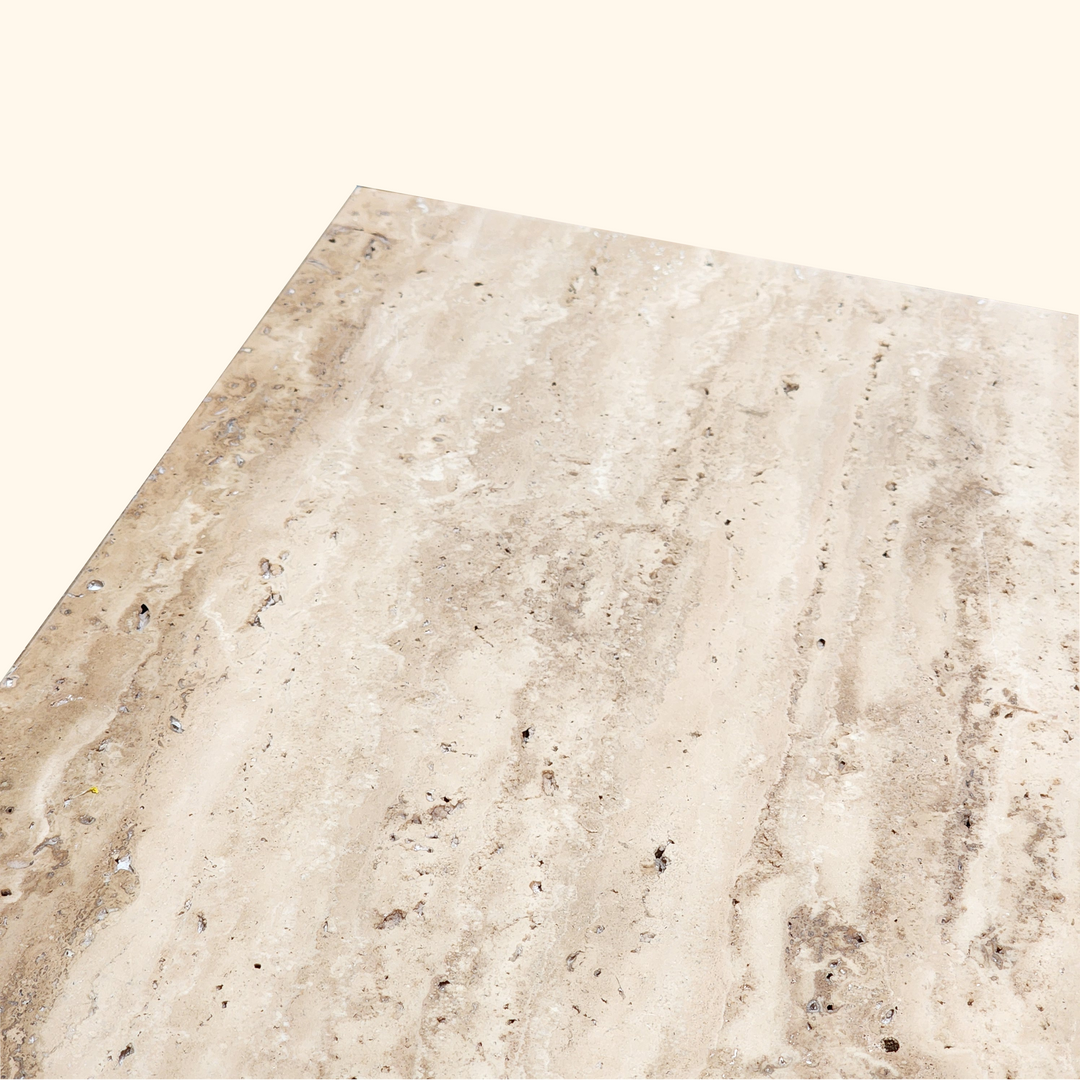 Latte Travertine Console Table - Hestia Series