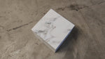 Load and play video in Gallery viewer, Calacatta Borgheini Marble Side Table - Agora Series
